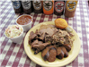 Eating American (Traditional) Barbeque Southern at Selma's Texas Barbecue restaurant in Moon Township, PA.